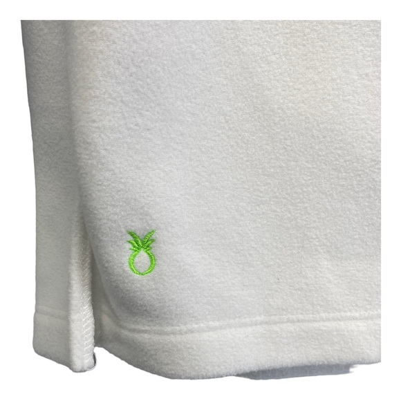 Dudley Stephens fleece pullover S white half sleeve soft matching wrap in closet - Picture 3 of 7